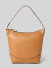 Lauren Ralph Lauren Lederhandtasche mit Ziernaht Hellbraun