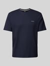 BOSS T-shirt met labelstitching Marineblauw