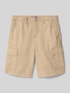 JACK & JONES Regular Fit Shorts mit Logo-Patch Modell 'Cole' Beige