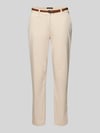 COMMA Chino met riem Beige