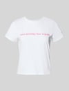 REVIEW T-Shirt mit Statement-Stitching Weiss