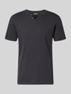 JACK & JONES T-shirt van katoen Model 'SPLIT' Zwart