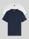 Tommy Jeans slim fit T-shirts van puur katoen in set van 2 Marineblauw