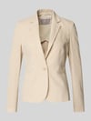 Christian Berg Woman Selection Regular Fit Blazer aus Leinen-Mix mit Paspeltaschen Sand
