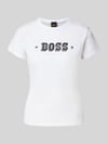BOSS Orange T-shirt o kroju Slim Fit z czystej bawełny Biały