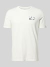 s.Oliver RED LABEL męski t-shirt o kroju regular fit z czystej bawełny Biały