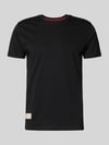 Alpha Industries T-shirt z naszywką z logo model 'Camo' BLACK