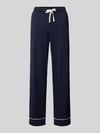 Christian Berg Woman Pyjama-Hose aus Baumwoll-Modal-Mix mit elastischem Bund Dunkelblau