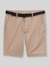 Tom Tailor Denim Regular Fit Chinoshorts aus Baumwoll-Mix Beige