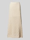 Selected Maxirock mit elastischem Bund Modell 'NIVA' Offwhite