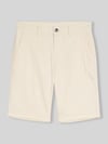 Tom Tailor Szorty chino o kroju slim fit z czystej bawełny Złamany biały melanż