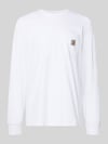 Carhartt Work In Progress Shirt met lange mouwen met borstzak en labeldetail Wit