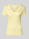 GUESS t-shirt o kroju slim fit z czystego lyocellu Żółty
