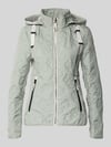 Gil Bret Jacke mit Stehkragen und Reißverschlusstaschen Hellgruen