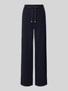 MAC Wide Leg Hose mit Tunnelzug Modell 'Chrisy' Marine