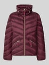 Christian Berg Woman Selection Steppjacke mit Stehkragen und Reißverschlusstaschen Pflaume