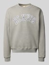 BLKVIS Sweatshirt mit Logo und Rundhalsausschnitt Mittelgrau Melange