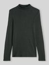 Marc O'Polo Langarmshirt mit Mock Neck Jersey Anthrazit