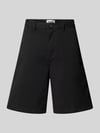 JACK & JONES Szorty chinosy o kroju regular fit z wpuszczanymi kieszeniami model ‘BILL BARRET’ Czarny