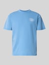 JACK & JONES Premium T-shirt met labelprint model 'FELIX' Lichtblauw