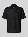 Selected Relaxed Fit Freizeithemd aus Leinen-Baumwoll-Mix Modell 'RLXCLAY' Black