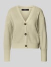 VERO MODA Oversized gebreid jack met v-hals model 'LEA' Lindegroen