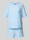 Polo Ralph Lauren Relaxed Fit Pyjama aus Baumwoll-Modal-Mix Hellblau
