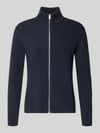 Lindbergh Cardigan mit Stehkragen und Reißverschluss Dunkelblau