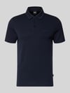 BOSS Poloshirt mit Brand-Schriftzug Dunkelblau