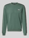 EA7 Emporio Armani Bluza z detale z logo i okrągły dekolt Zielony