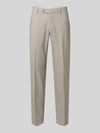 HECHTER PARIS Regular Fit Anzughose mit Bügelfalten Beige