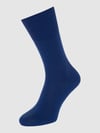 FALKE Skarpety z mieszanki żywej wełny model ‘Airport Sock’ Królewski niebieski