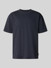 Marc O'Polo t-shirt o kroju relaxed fit z czystej bawełny Granatowy