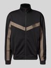 HUGO Relaxed Fit Sweatjacke mit Baumwoll-Anteil Modell 'DARTI' Black