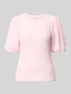 VILA Blusenshirt mit Strukturmuster Modell 'FALL' Hellrosa