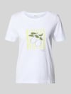 s.Oliver RED LABEL Regular Fit T-Shirt aus reiner Baumwolle Weiss