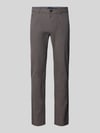Christian Berg Men Regular fit stoffen broek met 5-pocketmodel Donkergrijs