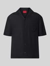 HUGO Regular Fit Freizeithemd aus reinem Leinen Modell 'EXOLINO' Black