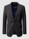 Strellson Slim fit 2-knoops colbert met wol 'Flex Cross' Antraciet