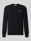 Lacoste Regular Fit Pullover aus Baumwoll-Mix Black