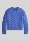 Polo Ralph Lauren Regular Fit Strickpullover aus Woll-Kaschmir-Mix Blau