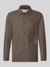 ROY ROBSON Regular Fit Hemdjacke mit Viskose-Anteil Taupe