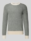 Selected Regular Fit Strickpullover mit Alpaka-Woll-Mix Modell 'RAI' Dunkelgruen