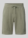 Lindbergh Shorts mit Eingrifftaschen und elastischem Bund Khaki