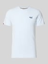 Superdry Regular Fit T-Shirt mit Logo-Stitching Eisblau Melange