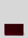 Abro Clutch van leer met ritsvak binnenin Bordeaux