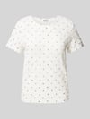Jake*s Casual Slim fit T-shirt met ronde hals Wit