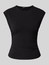 ONLY Slim Fit T-Shirt aus Baumwoll-Mix Modell 'MIRA' Black