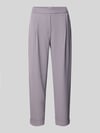 Jake*s Collection Tapered fit stoffen broek met bandplooien Lavendel