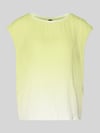 Marc Cain Bluse mit Strukturmuster und Rundhalsausschnitt Neon Gelb